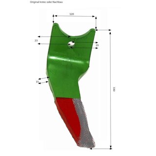 Kreiseleggenzinken RH-AMA-07R Rechts mit Aufpanzerung passend fr Amazone / KAI11369-P