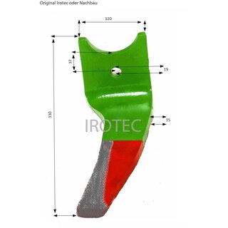 Kreiseleggenzinken RH AMA 10 L Links mit Aufpanzerung passend fr Amazone / KAI11371-P