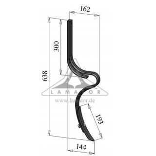 Spurlockerer 32 x10 kurz mit Schar