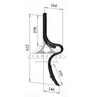 Spurlockerer 32 x 12, kurz mit Schar